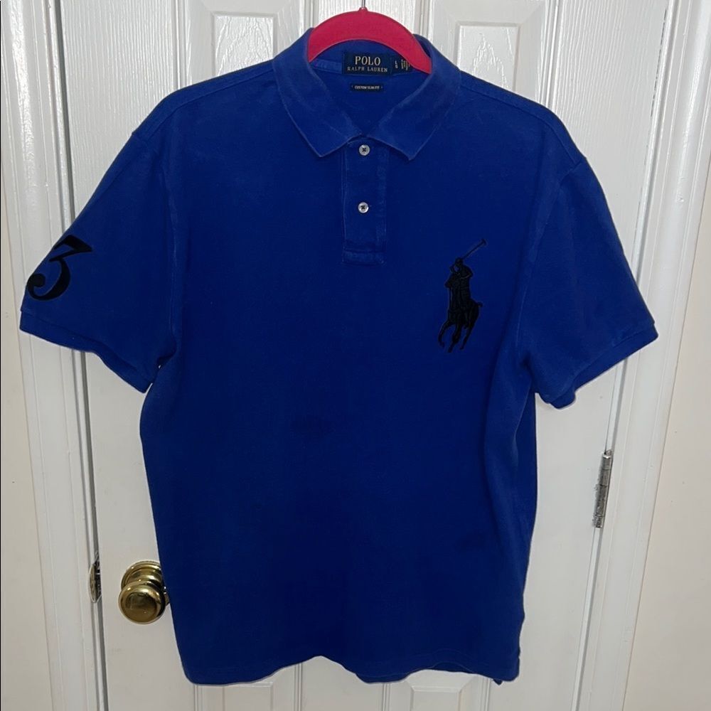 Polo by Ralph Lauren Men's Blue Polo Shirt